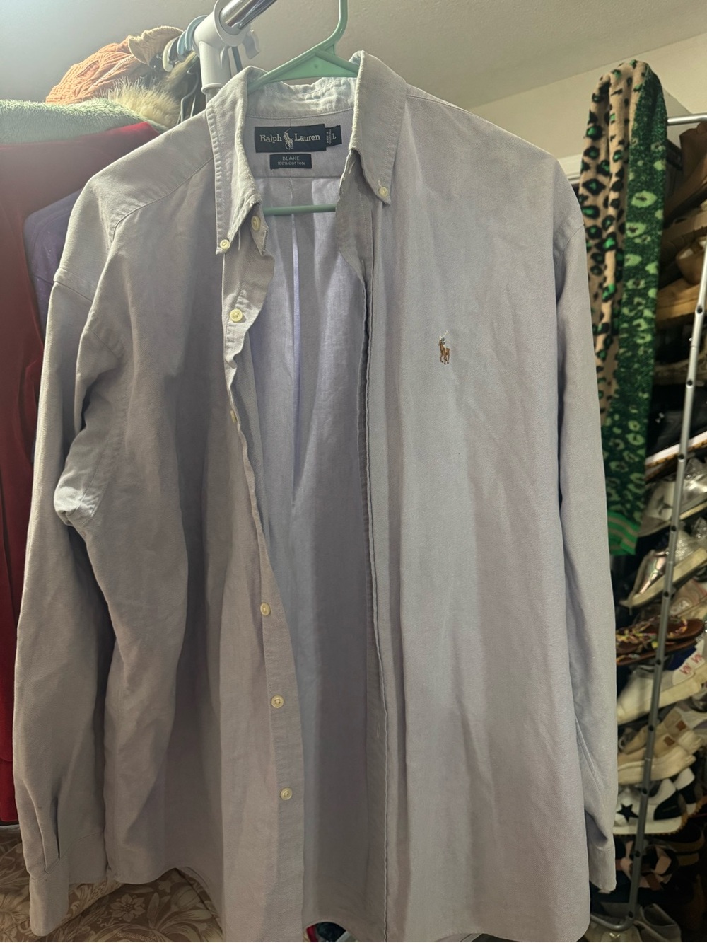 Ralph Lauren Light Blue Button-Down Oxford Shirt